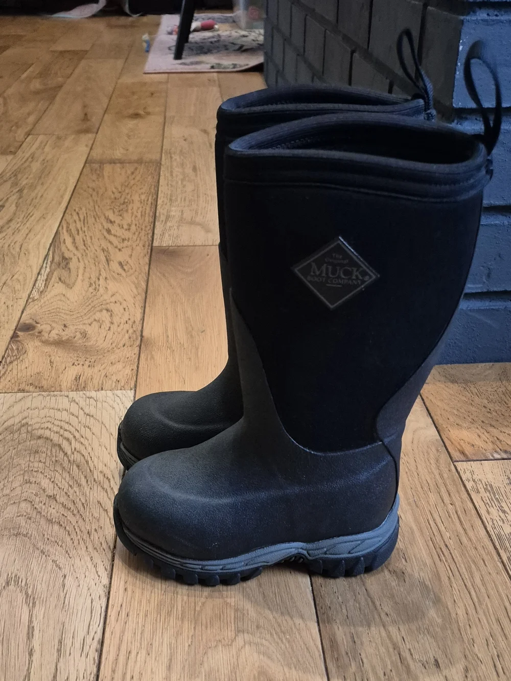 Muck Boot Company Kids' Rugged II Black Neoprene Waterproof Insulated Boots